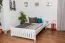 Cadre de lit pour enfants / Lit pour enfant 140 x 200 cm | Bois massif: Hêtre | Laqué Blanc Abbildung
