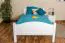 Cadre de lit pour enfants / Lit pour enfant 100 x 200 cm | Bois massif: Hêtre | Laqué Blanc Abbildung