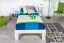 Cadre de lit pour enfants / Lit pour enfant 100 x 200 cm | Bois massif: Pin | Laqué Blanc Abbildung
