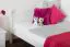 Cadre de lit pour enfants / Lit pour enfant 100 x 200 cm | Bois massif: Pin | Laqué Blanc Abbildung