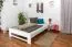 Cadre de lit pour enfants / Lit pour enfant 140 x 200 cm | Bois massif: Hêtre | Laqué Blanc Abbildung