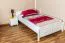 Cadre de lit pour enfants / Lit pour enfant 120 x 200 cm | Bois massif: Hêtre | Laqué Blanc Abbildung