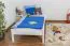 Cadre de lit pour enfants / Lit pour enfant 90 x 200 cm | Bois massif: Pin | Laqué Blanc Abbildung