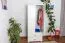 Armoire | 2 portes battantes | 2 tiroirs | 1 casier | avec tringle à vêtements | 80 cm de large | Bois massif | Couleur: Blanc Abbildung