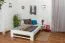 Cadre de lit pour enfants / Lit pour enfant 140 x 200 cm | Bois massif: Hêtre | Laqué Blanc Abbildung