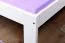 Cadre de lit pour enfants / Lit pour enfant 80 x 200 cm | Bois massif: Pin | Laqué Blanc Abbildung