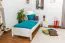 Cadre de lit pour enfants / Lit pour enfant 90 x 200 cm | Bois massif: Pin | Laqué Blanc Abbildung