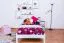 Cadre de lit pour enfants / Lit pour enfant 100 x 200 cm | Bois massif: Pin | Laqué Blanc Abbildung