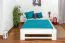 Cadre de lit pour enfants / Lit pour enfant 140 x 200 cm | Bois massif: Hêtre | Laqué Blanc Abbildung