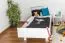 Lit pour enfant 90 x 200 cm | Bois massif: Hêtre | Laqué Blanc Abbildung