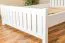 Cadre de lit pour enfants / Lit pour enfant 140 x 200 cm | Bois massif: Pin | Laqué Blanc Abbildung