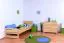 Cadre de lit pour enfants / Lit pour enfant 80 x 200 cm | Bois massif: Pin | Laqué Naturel Abbildung