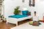 Cadre de lit pour enfants / Lit pour enfant 90 x 200 cm | Bois massif: Pin | Laqué Blanc Abbildung