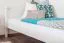 Cadre de lit pour enfants / Lit pour enfant 100 x 200 cm | Bois massif: Pin | Laqué Blanc Abbildung