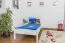 Cadre de lit pour enfants / Lit pour enfant 90 x 200 cm | Bois massif: Pin | Laqué Blanc Abbildung