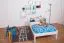 Cadre de lit pour enfants / Lit pour enfant 100 x 200 cm | Bois massif: Pin | Laqué Blanc Abbildung