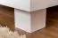 Armoire | 2 portes battantes | 2 tiroirs | 1 casier | avec tringle à vêtements | 80 cm de large | Bois massif | Couleur: Blanc Abbildung