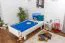 Lit pour enfant 90 x 200 cm | Bois massif: Hêtre | Laqué Blanc Abbildung
