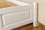 Cadre de lit pour enfants / Lit pour enfant 120 x 200 cm | Bois massif: Hêtre | Laqué Blanc Abbildung