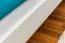 Cadre de lit pour enfants / Lit pour enfant 90 x 200 cm | Bois massif: Pin | Laqué Blanc Abbildung