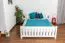 Cadre de lit pour enfants / Lit pour enfant 140 x 200 cm | Bois massif: Hêtre | Laqué Blanc Abbildung