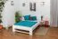 Cadre de lit pour enfants / Lit pour enfant 140 x 200 cm | Bois massif: Hêtre | Laqué Blanc Abbildung