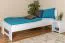 Cadre de lit pour enfants / Lit pour enfant 80 x 200 cm | Bois massif: Hêtre | Laqué Blanc Abbildung