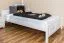 Cadre de lit pour enfants / Lit pour enfant 120 x 200 cm | Bois massif: Hêtre | Laqué Blanc Abbildung