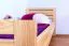 Cadre de lit pour enfants / Lit pour enfant 80 x 200 cm | Bois massif: Pin | Laqué Naturel Abbildung