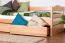 Cadre de lit pour enfants / Lit pour enfant 90 x 200 cm | Bois massif: Hêtre | Laqué Naturel | incl. 2 tiroirs et sommier à lattes | Qualité particulièrement élevée Abbildung