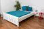 Cadre de lit pour enfants / Lit pour enfant 140 x 200 cm | Bois massif: Hêtre | Laqué Blanc Abbildung