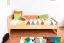 Cadre de lit pour enfants / Lit pour enfant 80 x 200 cm | Bois massif: Pin | Laqué Naturel Abbildung