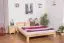 Bois massif Lit Pin 160 x 200 cm Naturel Abbildung