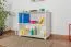 Bibliothèque - 100 cm de large, Pin Bois-massif, Couleur: Blanc Abbildung