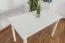 Table de la salle à manger 70x120 cm Pin massif, Couleur: Blanc Abbildung