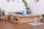 Lit extensible 180 x 200 cm Hêtre Naturel avec 2 Tiroir(s) Abbildung