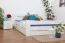 Hêtre Lit en bois Cadre de lit 160 x 200 cm Blanc Abbildung