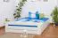 Lit avec espace de rangement Cadre de lit Hêtre 180 x 200 cm Blanc Abbildung