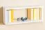 Étagère suspendue, Étagère murale, Bibliothèque - 60 cm de large, Pin Bois massif, Couleur: Blanc Abbildung