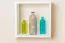 Étagère suspendue, Étagère murale, Bibliothèque - 40 cm de large, Pin Bois massif, Couleur: Blanc Abbildung