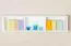 Étagère suspendue, Étagère murale, Bibliothèque - 120 cm de large, Pin Bois massif, Couleur: Blanc Abbildung
