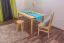 Table à manger 130x80 cm Pin massif, Couleur: Naturel Abbildung