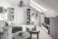 Étagère murale suspendue blanche | 90 x 32 x 30 cm | 3 compartiments ouverts | Design moderne