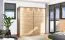 Armoire simple à portes coulissantes Kule 09, Couleur : Chêne Artisan, deux tringles à vêtements, 10 compartiments, dimensions : 210 x 217 x 62,5 cm, bonne finition
