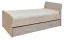 Tiroir pour lit d'enfant / lit junior Koa, Couleur : Chêne / Beige - Dimensions : 26 x 94 x 199 cm (H x L x P)