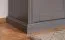Armoire à portes battantes / penderie Lotofaga 16, Couleur : Gris / Noyer - 227 x 236 x 59 cm (H x L x P)