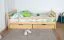 Lit enfant ou adolescent Milo 36 | 2 tiroirs & sommier inclus | Pin massif naturel | 90 x 200 cm | Robuste
