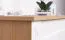 Commode Bambey 10, couleur : chêne / blanc - 90 x 104 x 44 cm (h x l x p)