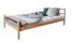 Lit d'enfant / Lit junior Collin 05 hêtre massif huilé naturel - Surface de couchage : 120 x 200 cm (l x L)