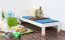 Lit pour enfant 80 x 200 cm | Bois massif: Pin | Laqué Blanc Abbildung